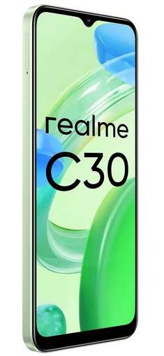 Смартфон realme C30 4/64 ГБ, зеленый (6 063 ₽ при оплате Ozon Картой)