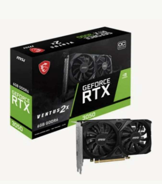 Видеокарта MSI RTX 3050 VENTUS 2X 6G OC