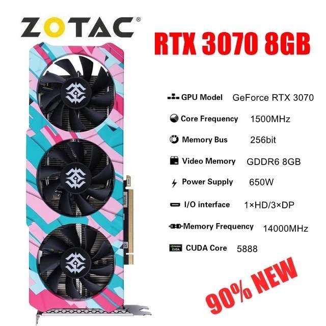 Видеокарта RTX 3070 Zotac (Б/У)
