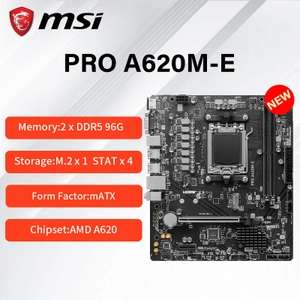 Материнская плата MSI PRO A620M-E (AM5, DDR5 6800 МГц)
