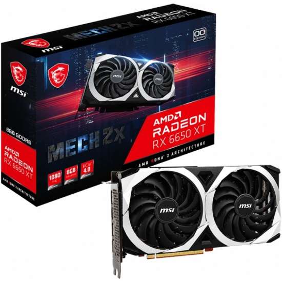 Видеокарта MSI AMD Radeon RX 6650 XT MECH 2X OC (RX 6650 XT MECH 2X 8G OC) (+ 15 694 возврат бонусами Спасибо)