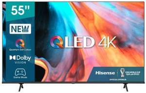 55" Телевизор Hisense 55E7HQ 2022 QLED, черный