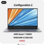 Ноутбук Honor MagicBook 16 AMD Ryzen 7 5800H, 16,1", 144 Гц, 16 ГБ DDR4, 512 Гб SSD, Windows 10, IPS