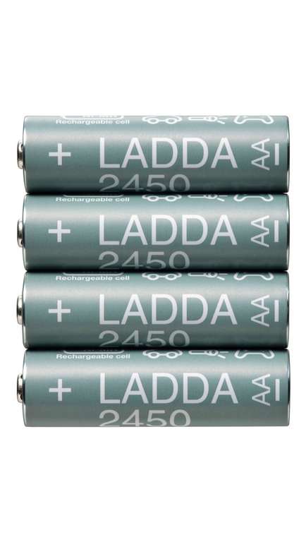 Аккумуляторы ИКЕА LADDA 2450 мА·ч х 4 шт.