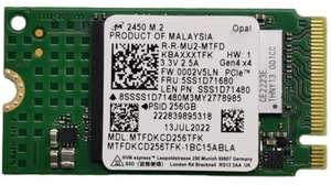 NVMe SSD Micron 256 ГБ MTFDKCD256TFK-1BC1AABLA (цена с ozon картой)
