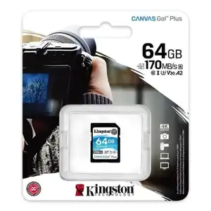 Карта памяти Kingston Canvas GO Plus 64 ГБ