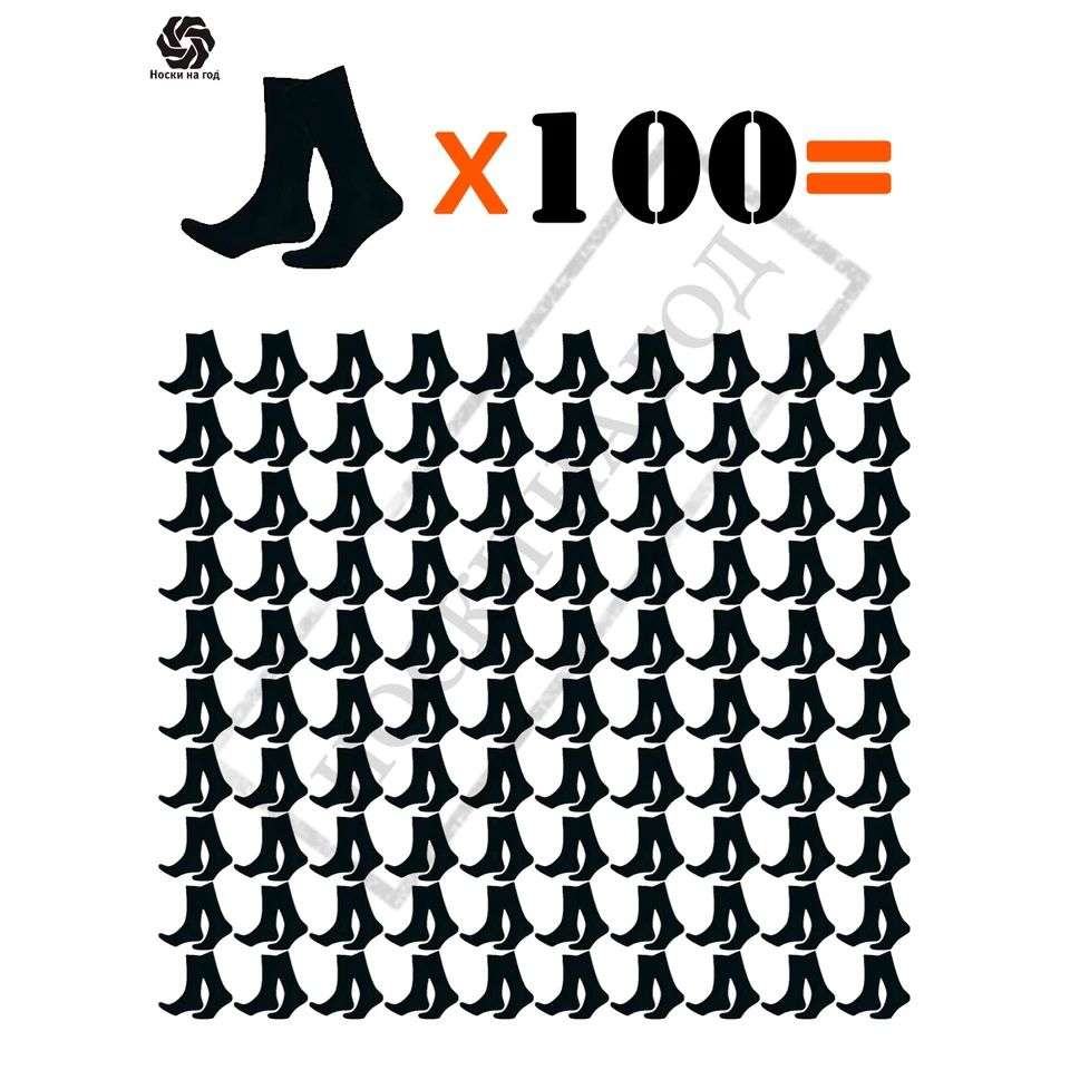 Носки мужские "Эконом" 200 носков (100 пар)