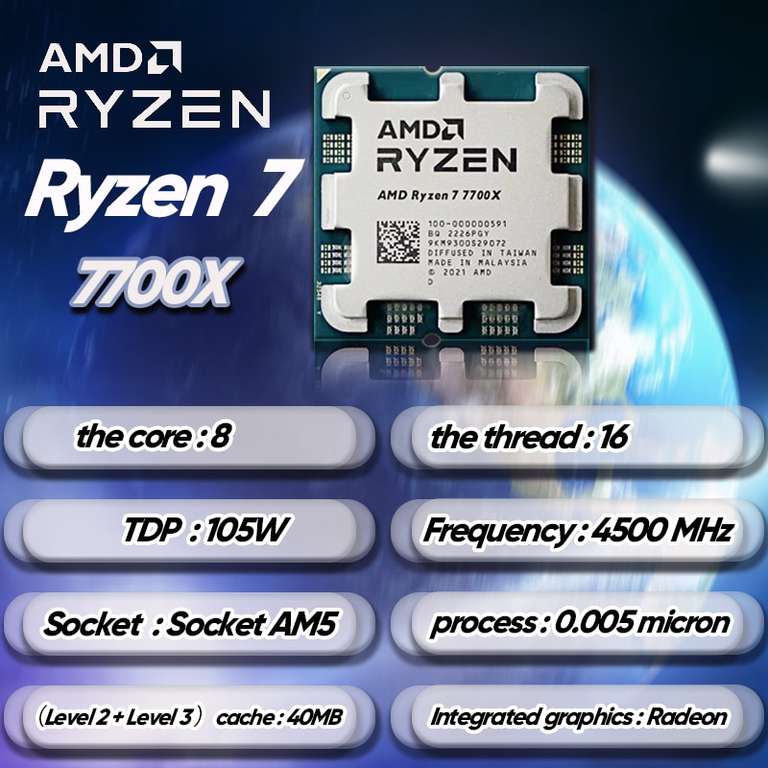 Процессор AMD Ryzen 7 7700X BOX