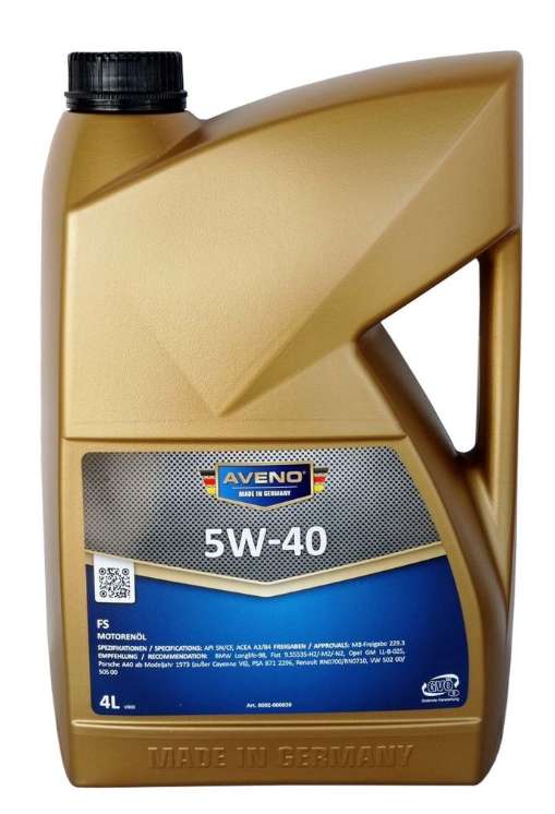 Моторное масло AVENO FS SAE 5W-40