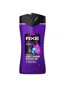 Шампунь и гель для душа Axe Сила технологий увлажняющий, амбра, чёрный базилик, 250 мл