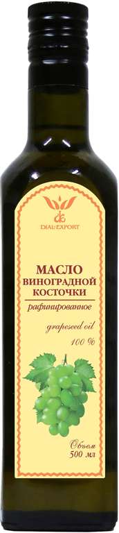 Масло виноградных косточек Dial-Export рафинированное, 0.5 л
