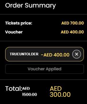 [Дубай] Скидка на входной билет Untold Dubai