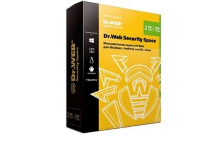Компьютерное ПО Dr.Web Security Space 2 ПК/2 года