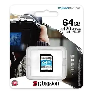 Карта памяти SD Kingston Canvas Go! Plus 64gb