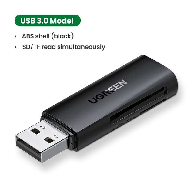 Кардридер UGREEN MicroSD/SD/TF USB 3.0