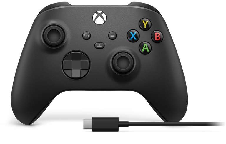 Беспроводной геймпад Microsoft Xbox черный + USB-C кабель