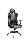 Кресло компьютерное игровое Бюрократ 771/GREY+BL 812971, серый