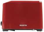Тостер MARTA MT-1711, бордовый гранат