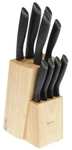 [Уфа] Набор ножей Tefal K221SB14/K221SB04 Comfort, при оплате онлайн, наличными 3599₽ (9 ножей из нержавеющей стали, деревянная подставка)