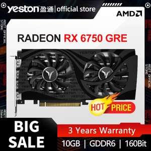 Видеокарта YESTON RADEON AMD RX 6750 GDDR6 GRE 10G D6