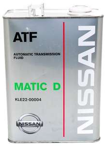 Масло трансмисионное Nissan ATF matic fluid d, 4л