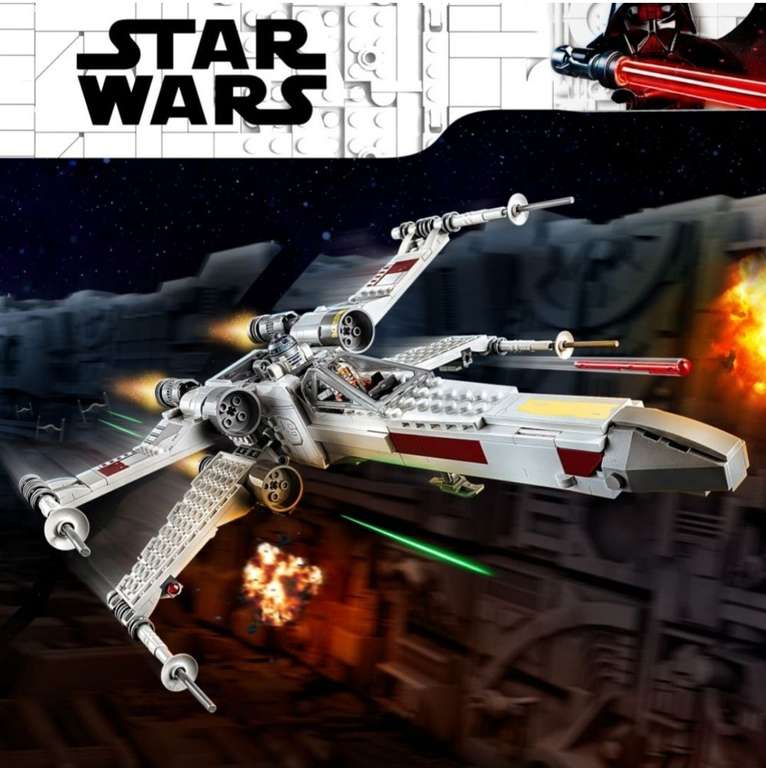 Конструктор x wing Звёздные войны Star Wars 474 деталей (лего аналог) (цена с ozon картой)