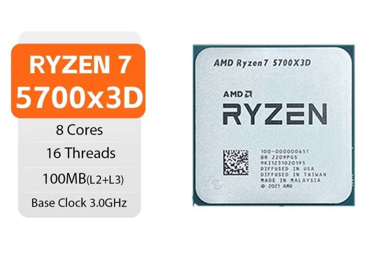 Процессор AMD AM4 Ryzen 7 5700x3D