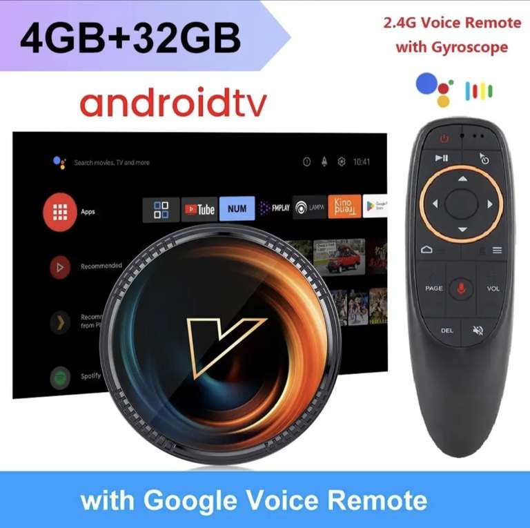ТВ-приставка W2 ATV Android 11 Amlogic S905W2 поддержка 4K AV1 2,4 и 5G Wifi BT Google Voice 4G32G 64G Smart TV Box
