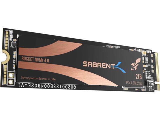 SSD накопитель Sabrent 2TB Rocket Nvme PCIe 4.0 SSD (SB-ROCKET-NVMe4-2TB) (Из США, нет прямой доставки)