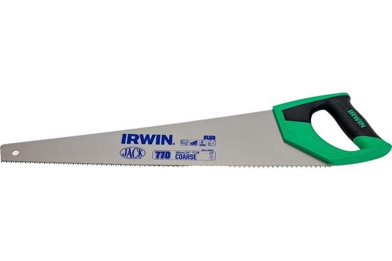 Ножовка Irwin Jack Plus 770 500 мм 7T - для быстрого распила, Дания