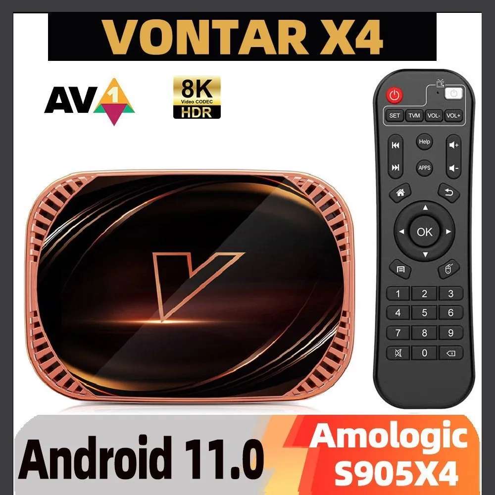 ТВ Бокс Vontar X4 на Amlogic s905x4 не плохой вариант до 50$ с Gigabit  Ethernet 