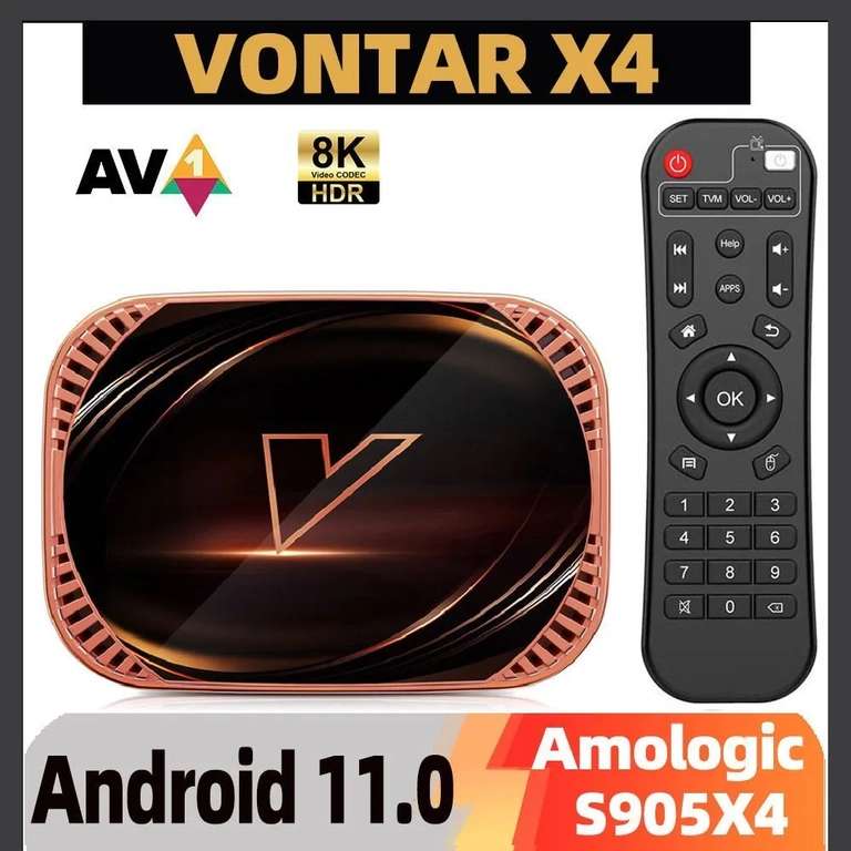 ТВ бокс Vontar X4 на Amlogic S905X4, 4/64GB