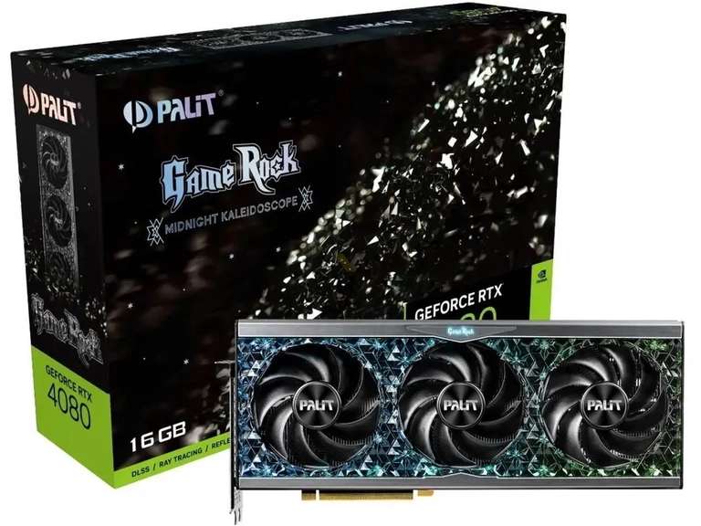 Видеокарта Palit GeForce RTX 4080 GameRock (цена с картой озон)