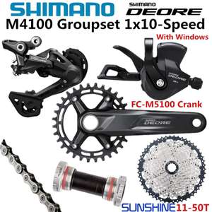 Набор компонентов для велосипеда SHIMANO DEORE M4100 1x10s