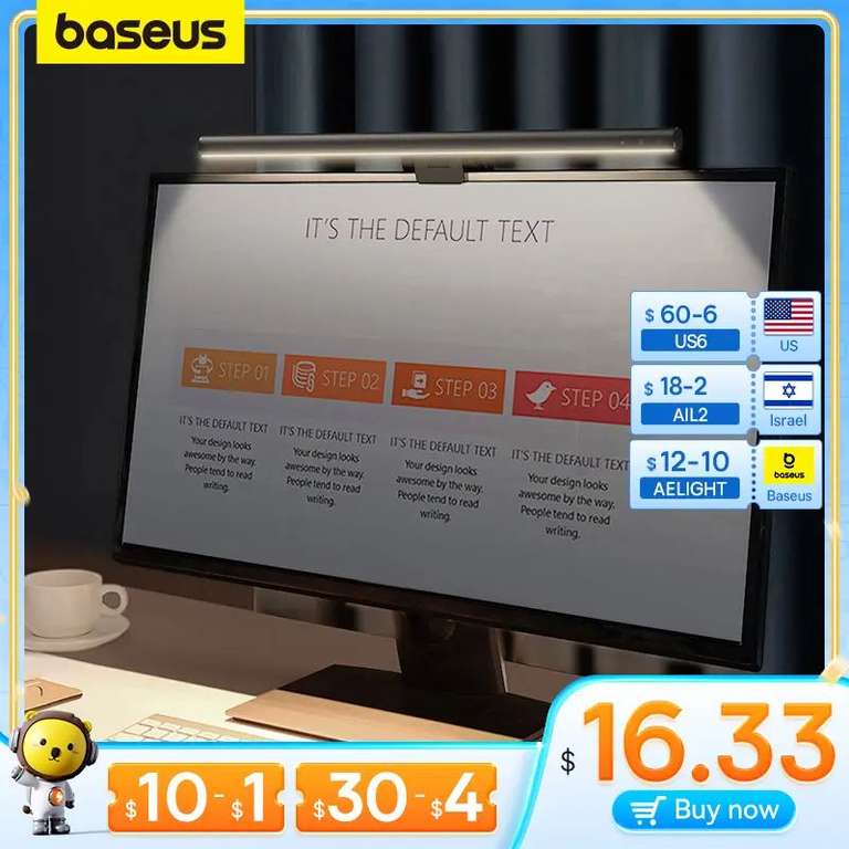 Настольная лампа Baseus, USB-светильник для ноутбука