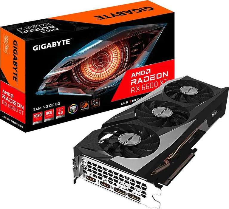 Видеокарта GIGABYTE AMD Radeon RX 6600 XT 8 ГБ