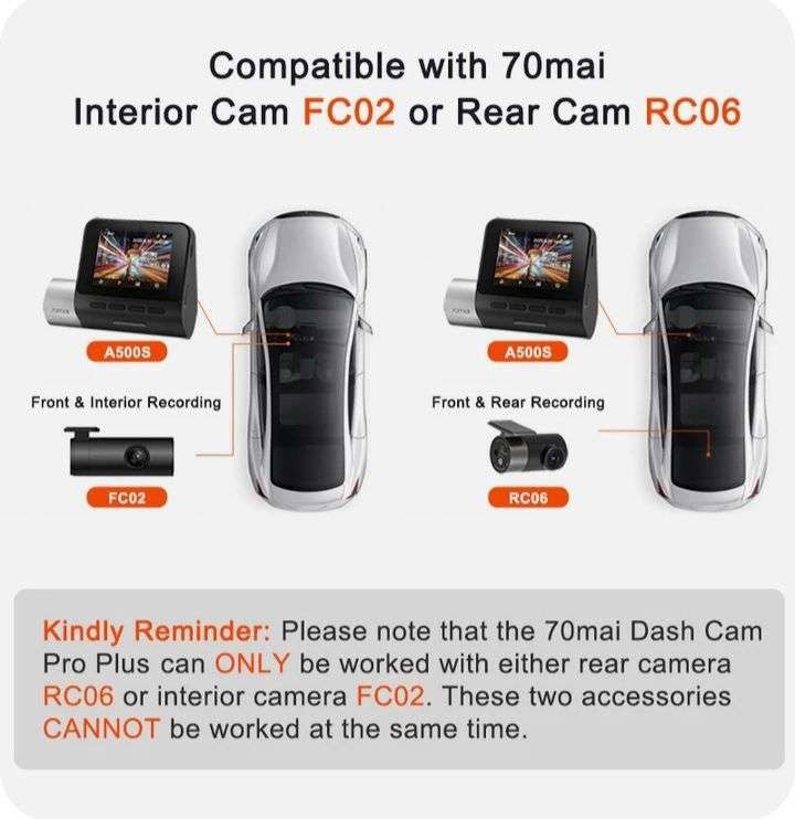 Видеорегистратор70 Mai Dash Cam Pro Plus A500S