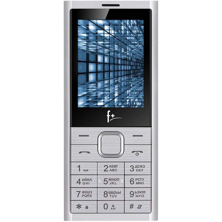 Мобильный телефон F+ B280 Silver (499₽ при оплате бонусами)