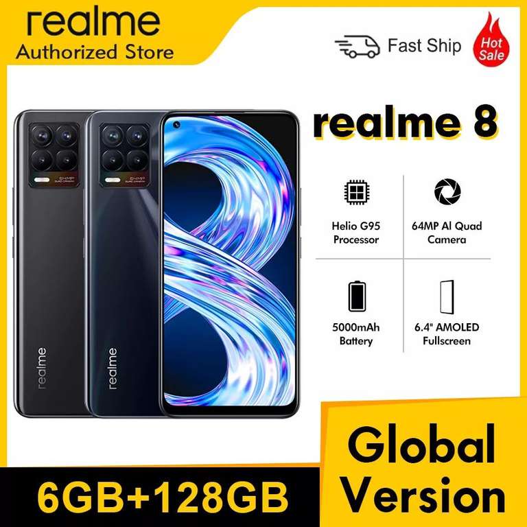 Смартфон Realme 8 6/128 Global (~12100 через киви)