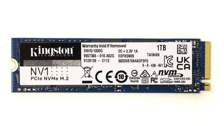 SSD накопитель Kingston NV1 NVMe PCIe, 1000 Гб (SNVS/1000G)