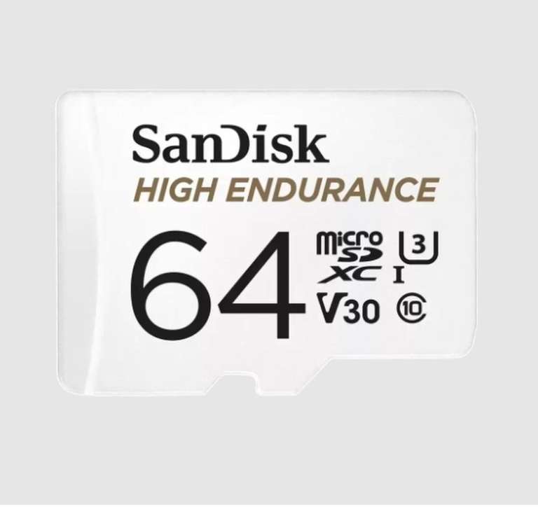 Карта памяти Sandisk High Endurance 64Gb microSDXC
