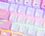 Клавиатура механическая Redragon Fizz White/Pink (70672)
