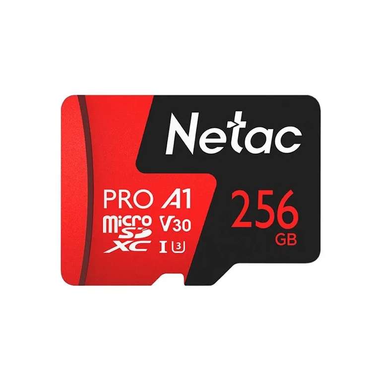 Карта памяти Netac P500 Extreme Pro NT02P500PRO-256G-S, 256GB (Цена по ozon карте)