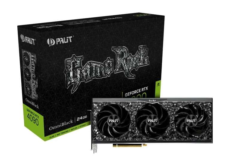 Видеокарта Palit GeForce RTX 4090 GameRock OmniBlack 24 ГБ (По ОЗОН карте)