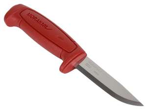 Нож MORAKNIV Basic 511, разделочный, 91мм, прямая заточка, стальной, бордовый