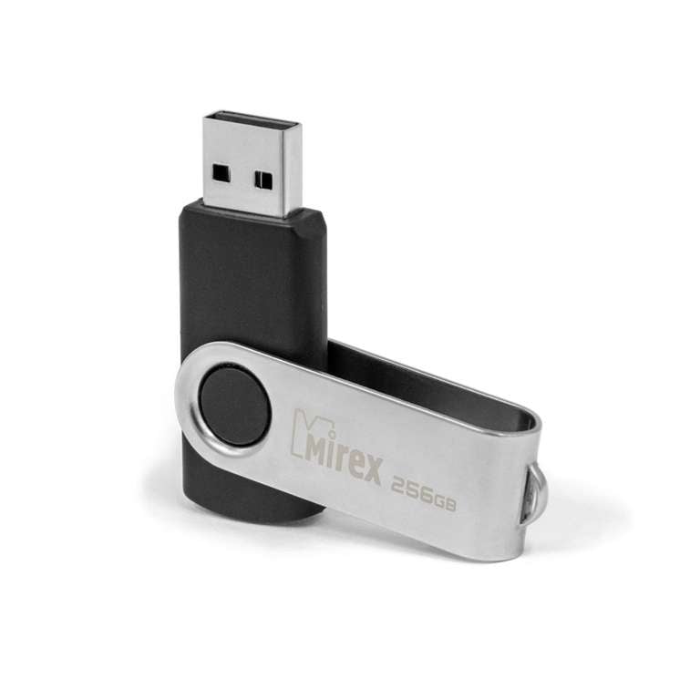 Флеш-диск Mirex 256GB Swivel Black (13600-FMURS256)