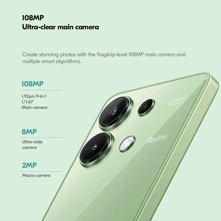 Смартфон Xiaomi Redmi Note 13 NFC 8ГБ 256ГБ глобальная версия