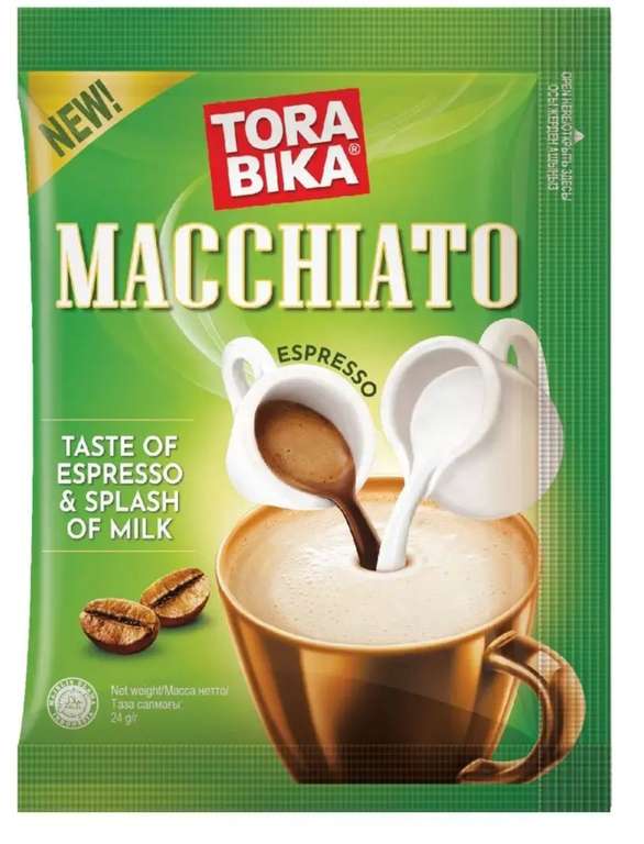 Кофейный напиток Torabika Macchiato, 20 саше по 24 г, 480 г
