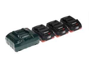 [МСК] Набор аккумуляторов и зарядных устройств Metabo Basic-Set 685132000 (18 В/4.0Ah, 3 шт.) + зарядка