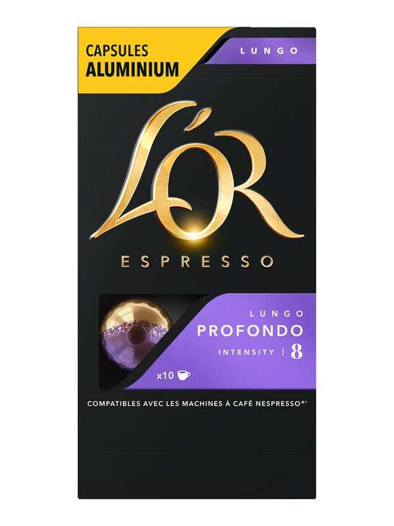 Кофе в капсулах молотый L'OR Espresso Lungo Profondo, 52г, 10шт (не везде)